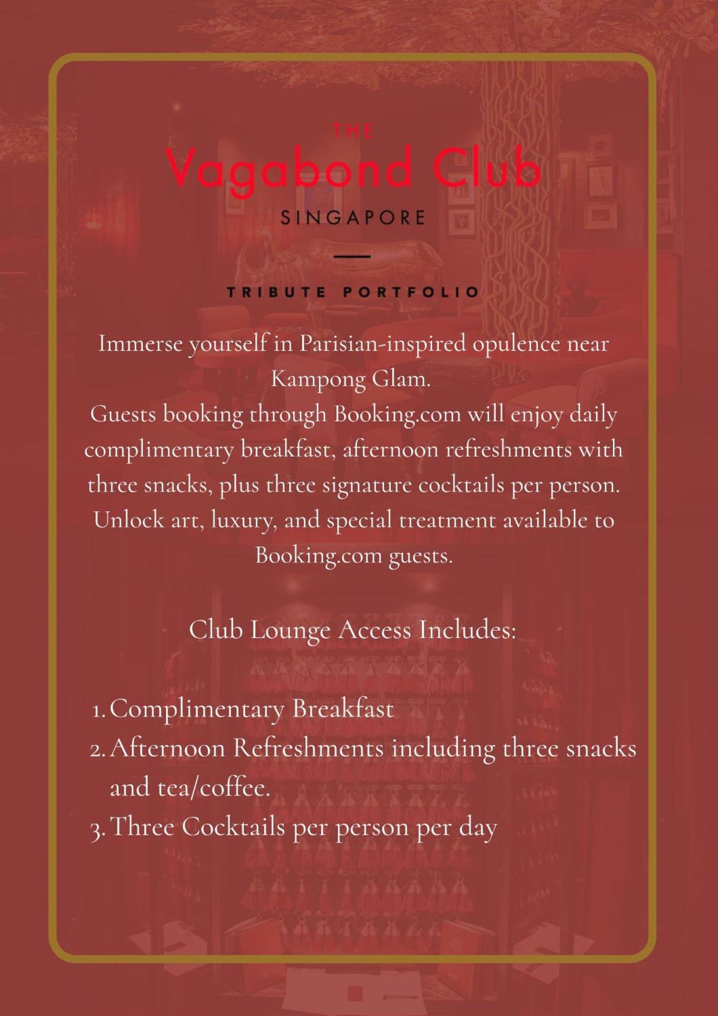 The Vagabond Club, A Tribute Portfolio Hotel Singapore Exteriör bild